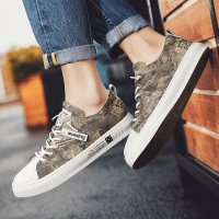 2020新款夏季帆布鞋男韩版潮流男士低帮板鞋个性涂鸦布鞋子男潮鞋