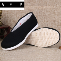 。老北京布鞋男款手工千层底布底男鞋休闲圆口老头鞋单鞋太极鞋大