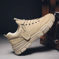 男士马丁靴韩版潮流工装鞋子男春季潮鞋春季短靴男鞋沙漠靴工作鞋