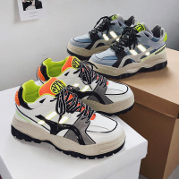 新款老爹鞋男港风百搭休闲鞋子男青少年厚底增高潮鞋学生松糕鞋男