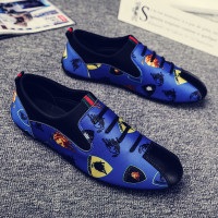 夏季豆豆鞋男一脚蹬懒人休闲帆布鞋男百搭潮鞋透气男鞋老北京布鞋