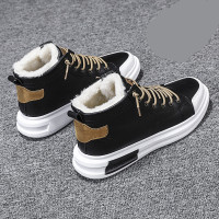 男鞋冬季加绒保暖运动休闲皮鞋高帮板鞋雪地东北二棉鞋马丁靴潮鞋