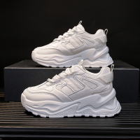 网红厚底增高鞋女ins2021年冬季新款百搭休闲运动老爹鞋