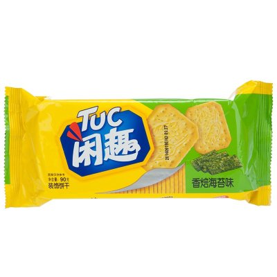 闲趣 装饰饼干(香焙海苔味)90g/袋