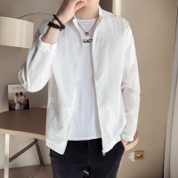 2021年新款春夏季外套男士薄款潮流冰丝透气外衣防晒衣服帅气夹克夏天穿的