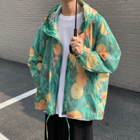 夏季冰丝防晒衣外套男超薄透气ins港风韩版潮流宽松连帽夹克上衣夏天穿的