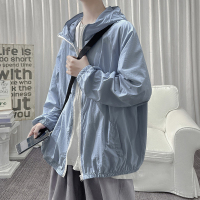 防晒衣男冰丝超薄透气夏季宽松连帽外套韩版潮流潮牌休闲上衣夹克夏天穿的