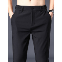 商务西服男士夏季薄款休闲长裤修身小脚中年爸爸西裤子西装春秋款夏天穿的