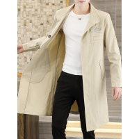 防晒衣服男士冰丝夏季2021新款超薄款透气夹克中长款风衣男装外套夏天穿的