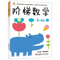 阶梯数学4-5-6岁全4册 小红花幼儿数学思维训练5-6岁 学前班 教材全套 幼小衔接幼儿数学启蒙书籍3-6岁宝宝左右脑