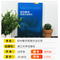2021初中数学思想方法导引解题技巧 中学生七八九年级数学辅导资料书 初中一二三通用中考复习书籍必刷题 孙厚康著浙江大学