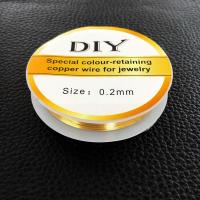 DIY配件 重磅14K包金线铜线造型软线KC金不褪色[感恩福利] 0.2mm包金线一卷20米(金色)