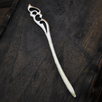 复古苗银发簪书签两用挽月中国民族风流苏发饰节日生日礼物女