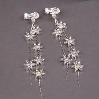 新款新娘皇冠头饰耳环结婚演出饰品欧式走秀生日婚礼金色王冠 16号银色耳环