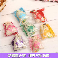 薰衣草干花粒熏衣草干花散装天然衣柜香薰汽车香包枕头助眠新疆 特A级薰衣草干花香包平安福3个 花瓣