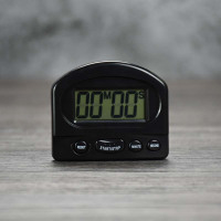 倒计时器奶茶店计时器记分钟表电子定时器厨房计时提醒钟 黑色