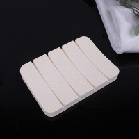 双格香皂盒欧式韩国创意盒香皂盘手工皂盒陶瓷肥皂碟树脂沥水 硅藻土香皂盘黄色