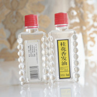 3瓶国货桂花香发油老式一枝花头油男女玻璃瓶滋润护发梳头油
