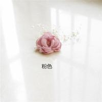 原创手工花朵脚链女可做手腕花仿真花脚镯脚环配饰饰品头花 粉色