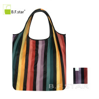 新款卡通手提折叠轻便携中号单肩大容量旅行环保购物袋买菜女 001(主图热卖) 纵向中号