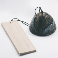 岩手南铸铁日式风铃挂饰富士山复古日本和风寺庙铃铛生日礼物 金色