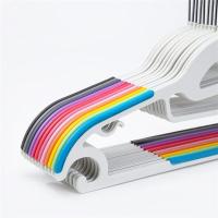 韩版无痕防滑衣架子衣服干湿两用魔术凉晒防风衣架家用挂衣撑挂钩 灰色 10个