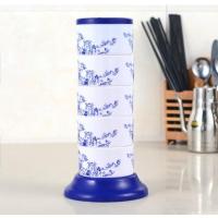 立式调味盒可旋转式调料盒创意厨房用品调味瓶一体调味罐香料盒 青花瓷