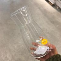 卡拉夫0.3 是水瓶还是花瓶 极简风宽口玻璃花瓶 不含花