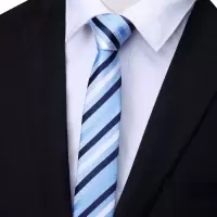 窄版6cm男女韩版时尚休闲细领带 纯色黑色5cm领带 帅气蓝条窄领带手打款