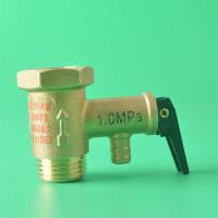 全铜安全阀泄压滴水阀四分1.0M1.2M电热水器通用配件 1.0M黄铜阀