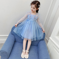 妃蝶轩[满48]女童连衣裙夏装儿童洋气女孩裙子夏季薄3308 紫粉 110cm