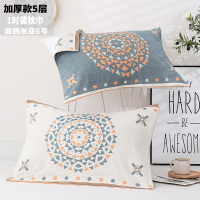 纯棉一对装情侣全棉枕头巾柔软吸汗四季欧式成人盖巾 [单条装]高档加厚波西米亚男孩