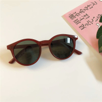 新品韩版质感儿童太阳眼镜儿童墨镜 实色红 送汽车镜盒