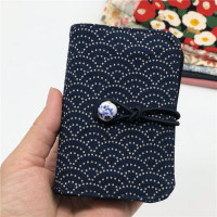 手工日系和风布艺收纳公交交通银行卡名片门禁收纳大容量卡包 清海波