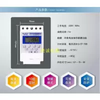 微电脑时控开关220V 时间控制器定时器LED路灯 乳白色