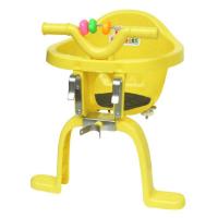 自行车婴儿小孩宝宝安全坐椅电动车儿童座椅单车后座前挂特价 塑料(黄) 前后两用