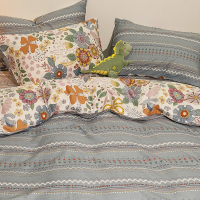 枕头套一对装单品单人枕用成人纯棉全棉大号简约学生枕套 米白色 洛城时光 48cmX74cm