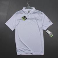 高端高尔夫!!细腻polo衫翻领短袖T恤大码商务休闲中年男装 白色 4XL(请看尺码表)