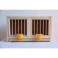 信鸽鸽子巢箱配对笼赛鸽巢鸽子配对笼巢箱实木鸽子笼鸟笼打笼 上翻门60*30*35