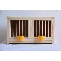 信鸽鸽子巢箱配对笼赛鸽巢鸽子配对笼巢箱实木鸽子笼鸟笼打笼 上翻门60*30*35