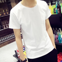 休闲裤男学生韩版九分裤哈伦夏季薄款宽松原宿运动裤黑色大码裤子 纯白T S【60-89斤】