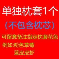 枕头学生单人一只装枕芯送枕套宿舍新品卡通可爱成人男女孩青少年 花色