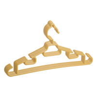 无痕衣架女衣挂防滑衣服晾衣架家用挂钩晒衣撑挂衣架子宿舍用学生 黄色 5个