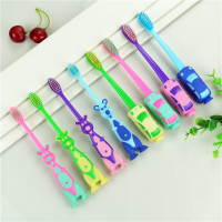 儿童超细软毛小头牙刷3-6岁6-12岁儿童护龈软毛牙刷 特价 4支袋鼠+4支汽车(买2件送口杯)