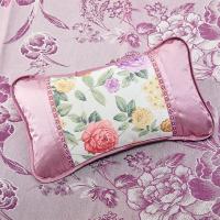 夏天凉席枕头 成人学生茶叶凉枕 冰丝藤单人枕头夏季凉爽枕芯竹枕 紫韵冰丝枕 50x30cm