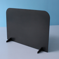 学生用餐课桌考试隔断防飞沫复工十字挡板防护分隔 PVC白色:高30*宽40