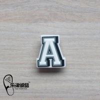 新款Crocs洞洞鞋鞋花装饰品鞋卡扣字母数字英文卡洛驰智必星 字母A