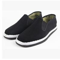 真轮胎底男女布鞋单劳保防滑防扎防穿刺耐磨一脚蹬工地车床工作鞋 黑色 收藏优先发货 35