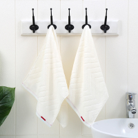 特价 就剩三个颜色 一等品 纱布+毛圈 毛巾 单人擦脸巾 旗帜白薄款两条装 35x75cm