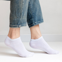 20双袜子男女短袜纯色船袜棉浅口低帮春夏天穿的薄款吸汗10双9.9 黑色 10双装